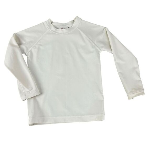 Hanna Andersson Creamy White Rash Guard size 5 - Picture 1 of 4